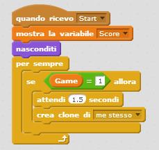 Blocco comando flappy
