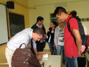 Stefano Moriggi incontra gli studenti della 4bu del Liceo statale "Manzoni" di Latina